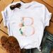 Cross-border Clothing, Casual Fashion Women's Floral Base Shirt, Short-sleeve T-shirt For Women_ecoleips.com