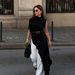 Women's Asymmetrical High Neck Pleated Sleeveless T-Shirt Style Slim Fit Base Layer Fashionable Elegant New Spring Summer_ecoleips.com