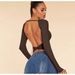 Voya Hot Selling Women's Clothing Instagram Sexy Style T-shirt For Spring And Summer, European And American Backless Design, Short Top_ecoleips.com
