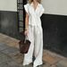Women's Clothing Elegant Simple Loose Fitting Solid Color Top Set For Women Style Spring Summer For Formal & Casual_ecoleips.com