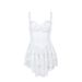 Women's Clothing Women's Lace A-Line Dress Sexy Hot Girl Suspender Skirt Slim Lotus Leaf Design Summer Fashionable Temperament Dress_ecoleips.com
