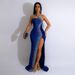 Women's Clothing Fashion High Slit Hot Diamond Party Evening Dress Women's Long Skirt_ecoleips.com