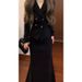 Luxury Two-Piece Set – Elegant Korean-Style Blazer & Skirt Outfit For Women (S/M/L/XL, Black)_ecoleips.com