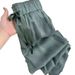 Women's Clothing ice silk narrow version wide leg pants women's summer thin new loose straight hidden meat high waist drape anti mosquito pants_ecoleips.com