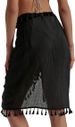 Women's Clothing Tassel Skirt Beach Apron Multiple Wearing Bikini Tassel Blouse_ecoleips.com
