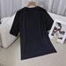Women's Casual Round Neck Short Sleeve T-Shirt Multi-Color American Style Simple Fashionable Sports Top Solid Printed Loose Fit_ecoleips.com