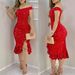 Women's Off Shoulder Sequin Mermaid Hem Bodycon Midi Dress – Elegant Party Gown_ecoleips.com