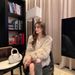 Wilderness Mist V-neck Fur Jacket, New Medium And Long, Fluffy And Big_ecoleips.com