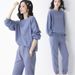 European Fashion Casual Sports For Women Spring And Autumn 2025 New Loose Waffle Two-Piece Set Trendy Wholesale_ecoleips.com