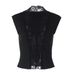 Women's Sleeveless Lace Vest Tank Top Hollow out Button Waist Fashion Base Layer Spring Summer 2026 French Style_ecoleips.com