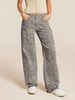 Women's Straight Leg Jeans Leopard Print Denim Street Fashion_ecoleips.com