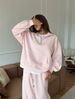Women's Clothing Casual Cotton Blend Zip-Up Hoodie With Drawstring Wide-Leg Pants Two-Piece Set - Comfortable Streetwear Outfit For Everyday Wear_ecoleips.com