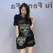 Women's Clothing Summer New Short Sleeved Shorts Casual Suit Hot Diamond T Shirt Two Pieces_ecoleips.com