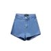 2025s High Waist Slim Fit Stretch Denim Shorts For Women, Summer New Sexy Tight Hip-Hugging Dance Hot Pants_ecoleips.com