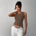 Voya Women's Fashion Temperament Elegant Style T-shirt Back Bow Design Sense Top_ecoleips.com