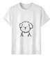 Women's T-Shirts Tshirt Muscle Freaks Cartoon Style Dog T-shirt_ecoleips.com