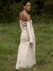 Blifanbo Off-shoulder Strapless Sexy Maxi Dress Women Summer New Backless Long Sleeve Patchwork Pleated Long Dress Elegant_ecoleips.com
