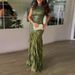 Elegant Party Slim Fit Solid Color Dress Sequin Patchwork Sleeveless Evening Gown Fashion Ruffle Design Hem Women's Long Dresses_ecoleips.com