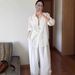 Women's High-end Cotton-linen Casual White Shirt, 2026 Summer-autumn Fashion, Elegant Linen, Sun-protective, With A_ecoleips.com