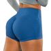 Women's Clothing Women's Solid Color Pocket Hip Lifting Sports Leggings Large Size Shorts_ecoleips.com