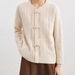 girl 14231 New Chinese National Style Knitted Cardigan Coat Christmas Red Sweater Soft And High-end Feel For Women Autumn_ecoleips.com