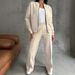 Women's Casual Zip-Up Jacket & Wide Leg Pants Set - Autumn Winter Fashion Two-Piece Outfit For Daily Wear & Office_ecoleips.com