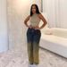 High-Waisted Vintage Washed Straight Jeans – European Retro Gradient Denim (S-2XL, Classic Fit For Women)_ecoleips.com