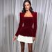 Women's Long Sleeved Color Blocked Pleated Hem Mini Skirt Dress Fashionable Unique Style For Dates_ecoleips.com