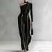 2026 European And American New Style Elegant Stand-up Collar Solid Color Waist-slimming Long-sleeve Double-zipper_ecoleips.com