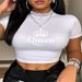 Summer Women's Casual Short Sleeve T-Shirt Crew Neck Printed Top European American Style Fashion Trend Hot Selling 2025_ecoleips.com