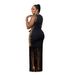 Women's Clothing Hot Diamond Round Neck Sleeveless Tassel Skirt Long Skirt Party Hip Sexy Women's Clothing_ecoleips.com