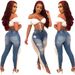 European And American Casual Ripped Tassel Jeans Fashionable Personality Street Trend Denim Trousers_ecoleips.com