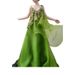 Forest Green Evening Gown Ethereal Halter Neck Morning Robe Dress for Coming of Age Ceremonies Banquets Graduation Unique Women's Party Wear_ecoleips.com