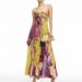 Women Fashion Hight Waist Pleated Holiday Dress Elegant Backless Beach Party Dresses Sexy Halter Pattern Print Swing Long Dress_ecoleips.com