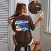 Women's Casual Round Neck Short Sleeve T-Shirt Multi-Color Style Simple Fashionable Sports Top Solid Printed Loose Fit_ecoleips.com