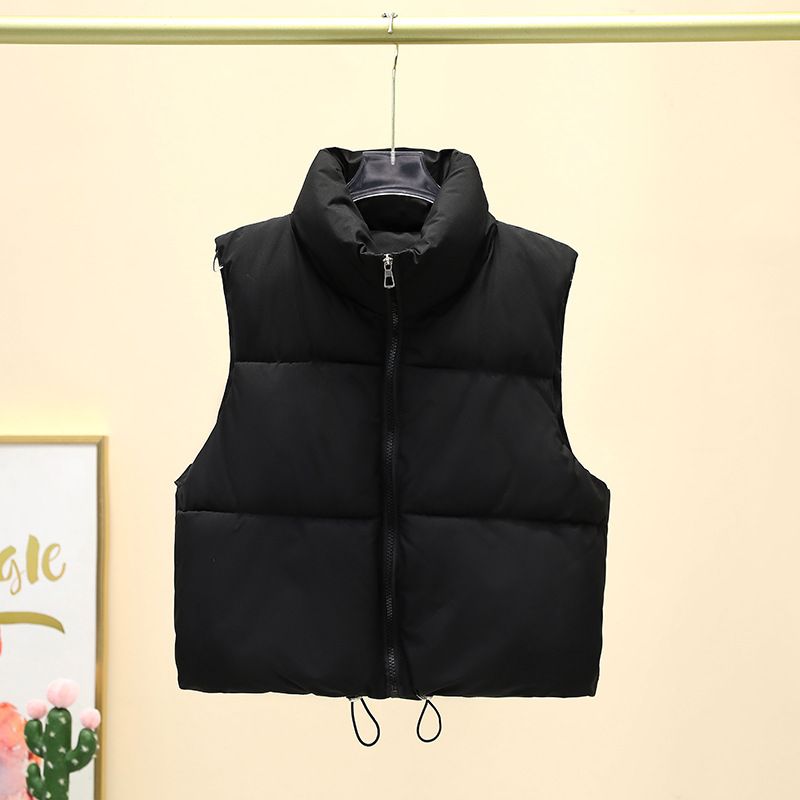 K Women's Short Cotton Vest; New Product; Sleeveless Cotton Vest_ecoleips.com