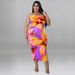 Women's Clothing Plus Size Floral Print Slip Dress Sleeveless Backless Maxi Dress For Women_ecoleips.com