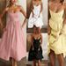 Elegant Strapless Suspender Dress for Women Solid Color Casual Fashion Summer European American Style Hot Selling_ecoleips.com
