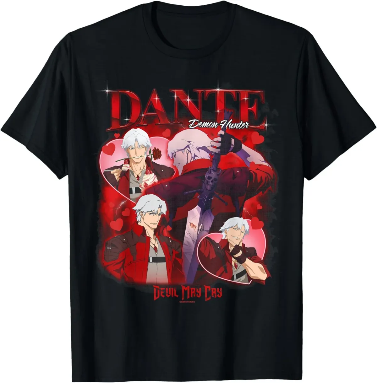 Women's T-Shirts Devil May Cry Dante Heartthrob Officially Licensed T-Shirt_ecoleips.com