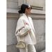 Fashion Apricot Woolen Jacket Women's Fall And Winter Loose V-Neck Jacket Top Women's Clothing Wholesale_ecoleips.com