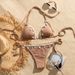 Verve 2025 New Women's Swimsuit Shell Beach Sexy Halter Tie Strap Swimming Bikini_ecoleips.com