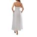 DiYun European And American Style Elegant Strapless A-Line Long Dress Women's Clothing 2025 Summer_ecoleips.com