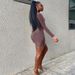 2025 European American New Style Solid Color Long Sleeve For Women With Chest, Waist, And Side Hollow Design Slim Fit_ecoleips.com