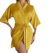 Aria Basics European American Style Mid-sleeve Women's Robe, Short Cardigan With Ties And Tassels, Suitable For All Seasons, Thin_ecoleips.com