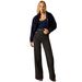 Women's High-Waisted Flared Jeans | Wide-Leg Bootcut Denim Pants | Stretchy Comfort & Vintage-Inspired Design_ecoleips.com