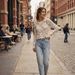 Crochet Knit Lace Top Women's Long Sleeve – Boho Chic Loose Fit Y2K Short Crop Blouse (White/Beige, S-L)_ecoleips.com