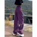 Vintage Wide-Leg Jeans For Women – High-Waisted Straight Fit Trousers (S-5xl, Distressed Wash, No Belt Included)_ecoleips.com