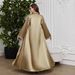 "Elegant Embroidered Long Sleeve Cardigan Coat For Muslim Women – Modest Trench Robe With Solid Color Design"_ecoleips.com