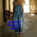 Vintage Distressed Denim Jumpsuit For Women – Relaxed Fit With Adjustable Buckles, Retro Oversized Romper_ecoleips.com