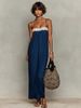 Women's Lace Patchwork Strapless Camisole Dress Fashion Cross Border European Trade New Arrival 2026_ecoleips.com